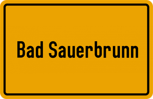 Ortsschild Bad Sauerbrunn